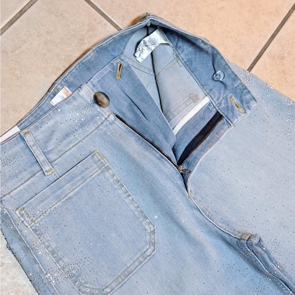 Maeve (Anthropologie) "The Colette Full-Length Sparkle Jeans" - Picture 4 of 12